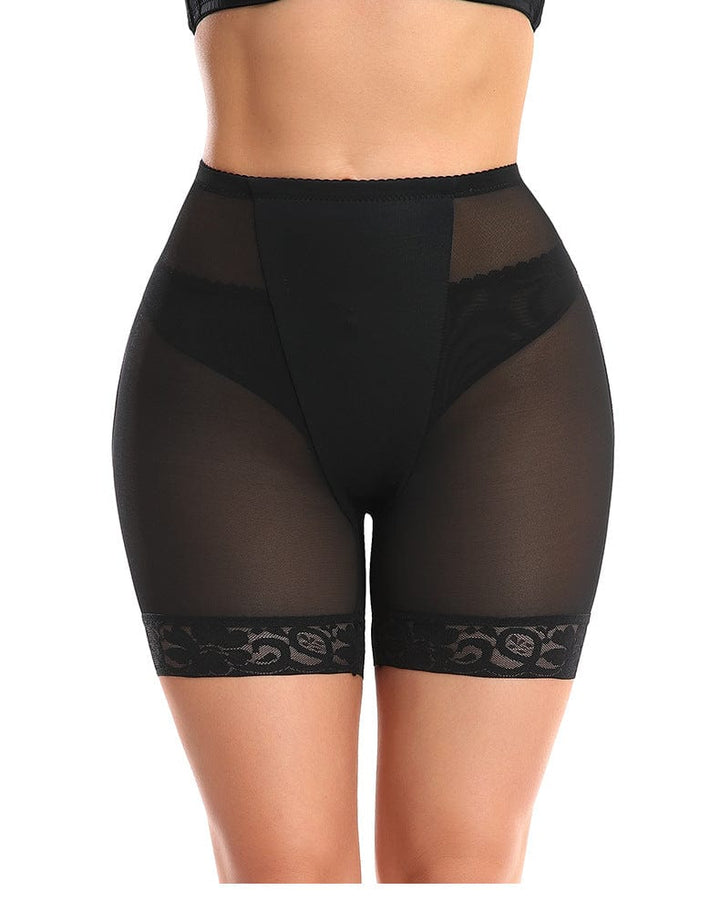 Valantomode | Lace High-Waist Bum Lifter Shaper Shorts with Hip Padding