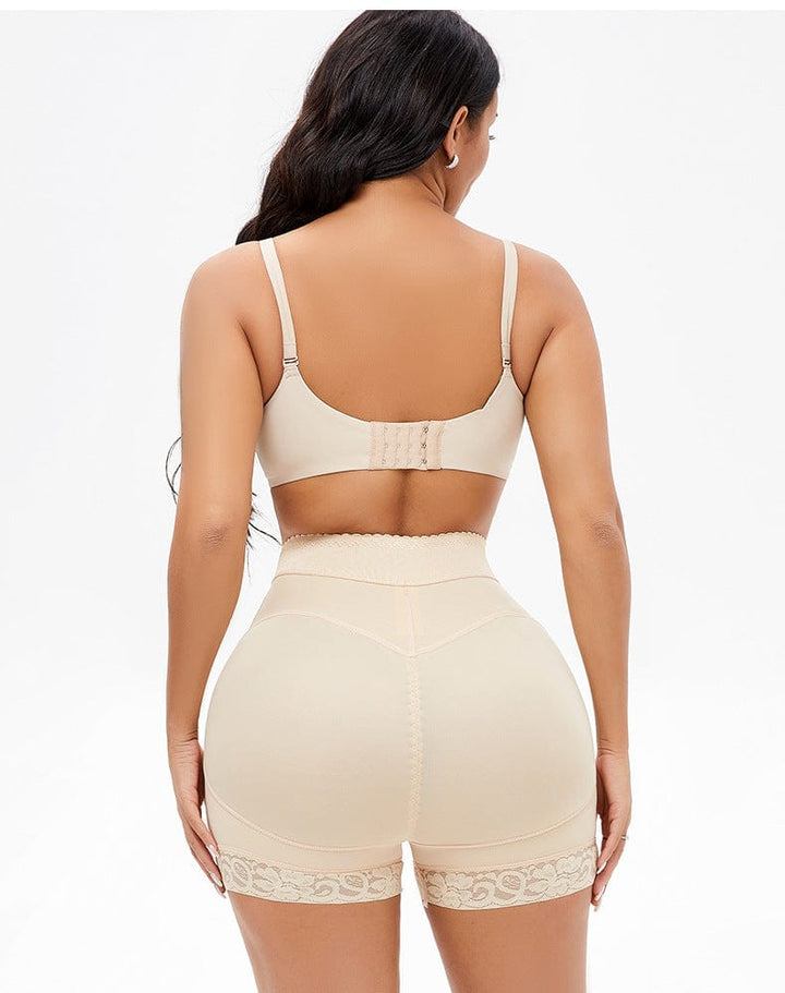 Valantomode | Front-Zip Lace Shaper Shorts for Tummy Control and Hip Enhancement