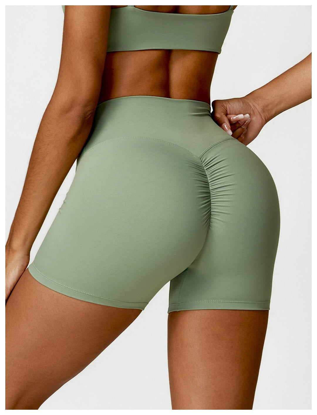 Valantomode | Women's High Waist Hip-Lifting Activewear Shorts for Gym and Sports
