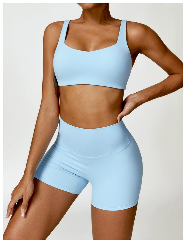 Valantomode | Women's High Waist Hip-Lifting Activewear Shorts for Gym and Sports