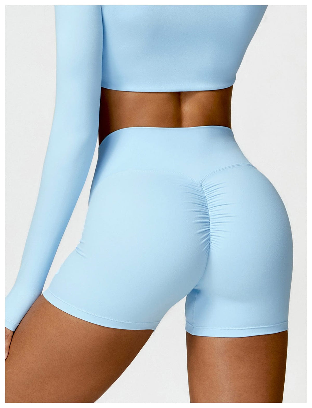 Valantomode | Women's High Waist Hip-Lifting Activewear Shorts for Gym and Sports