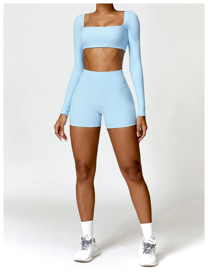 Valantomode | Women's High Waist Hip-Lifting Activewear Shorts for Gym and Sports