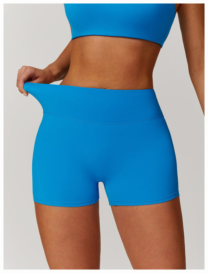 Valantomode | Women's High Waist Hip-Lifting Activewear Shorts for Gym and Sports