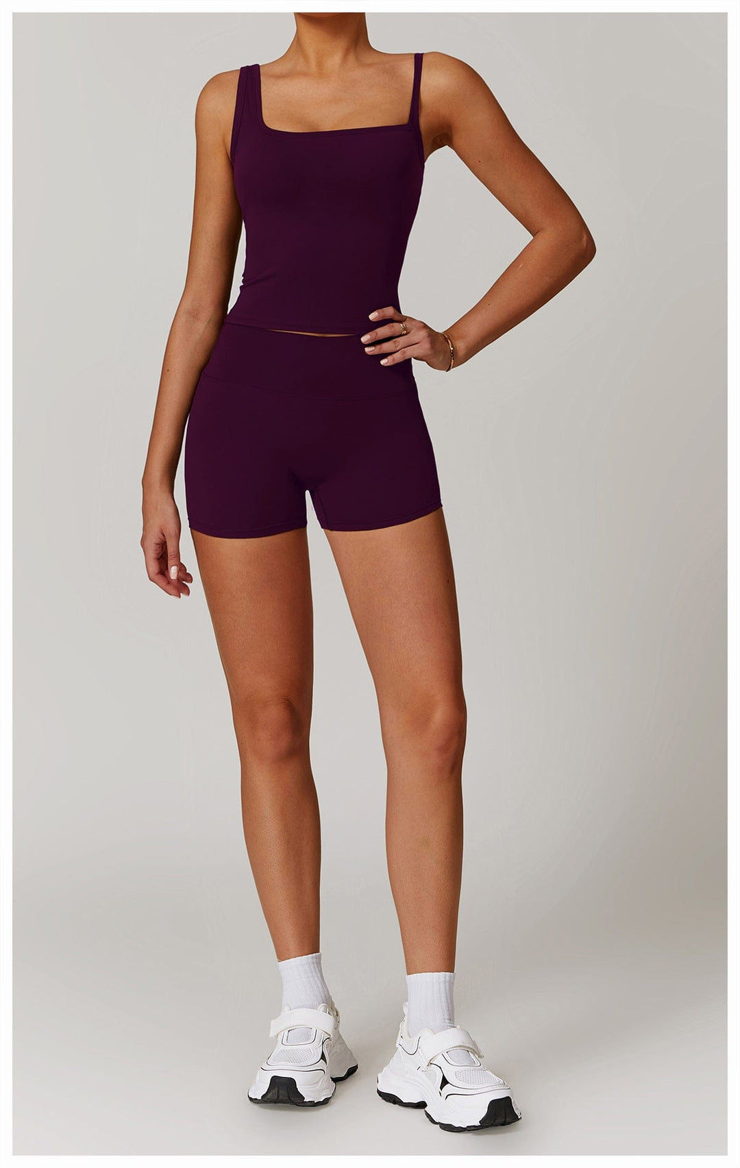 Valantomode | Women's High Waist Hip-Lifting Activewear Shorts for Gym and Sports