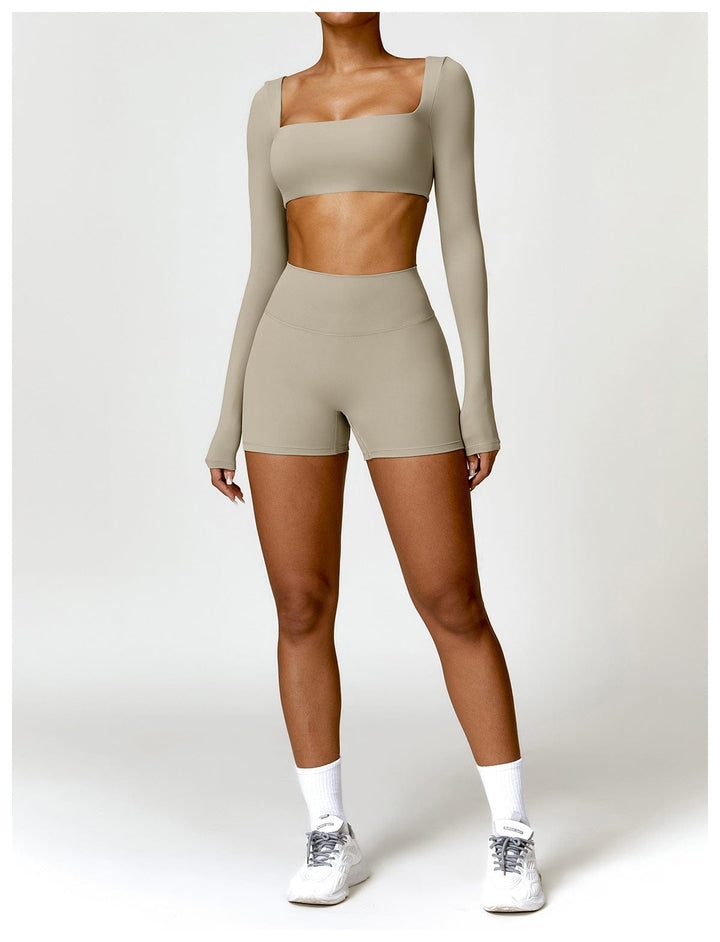 Valantomode | Women's High Waist Hip-Lifting Activewear Shorts for Gym and Sports