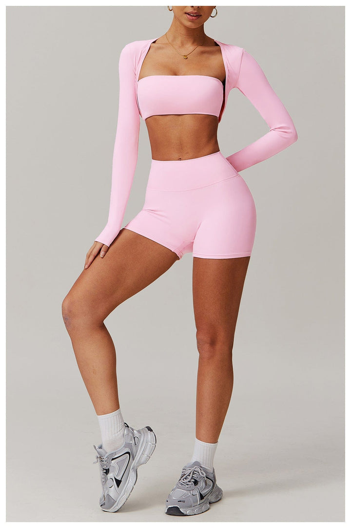 Valantomode | Women's High Waist Hip-Lifting Activewear Shorts for Gym and Sports