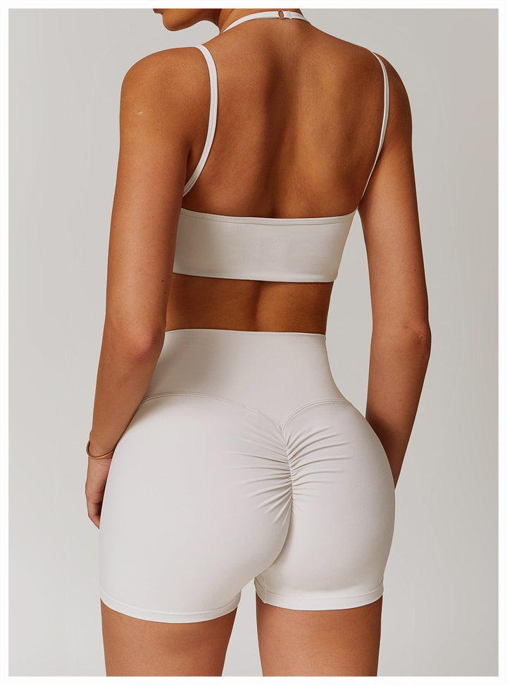 Valantomode | Women's High Waist Hip-Lifting Activewear Shorts for Gym and Sports