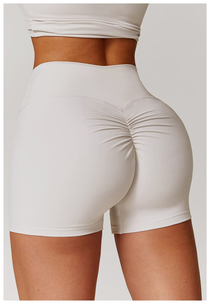 Valantomode | Women's High Waist Hip-Lifting Activewear Shorts for Gym and Sports