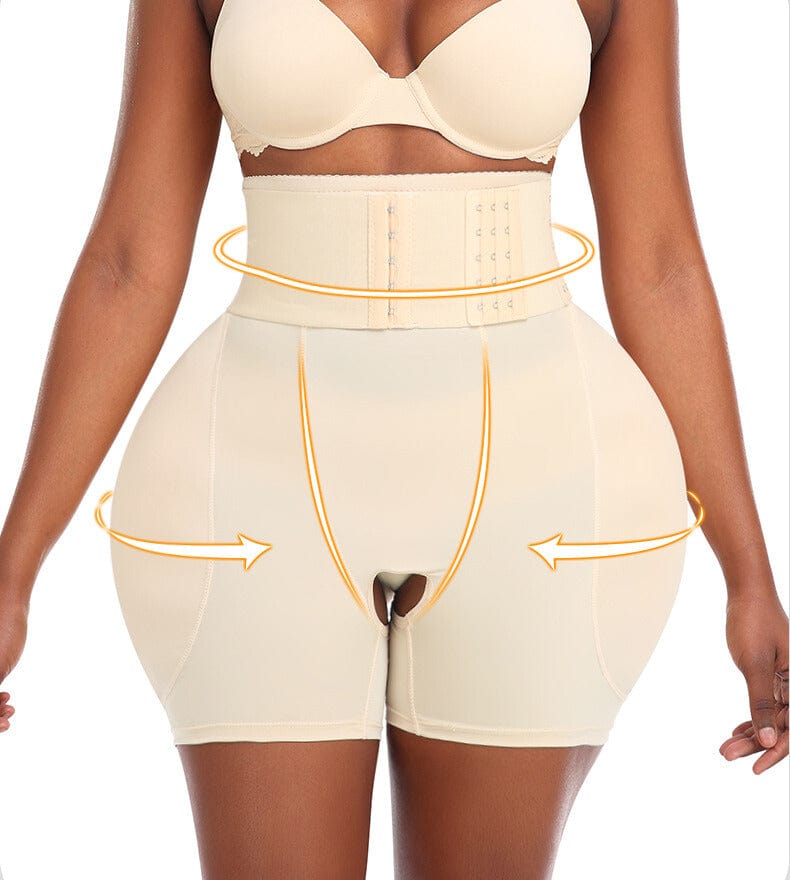 Valantomode | High-Waisted Shaper Shorts with Waistband for Hip Lifting