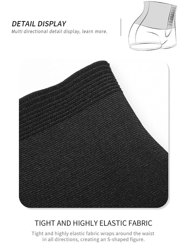 Valantomode | High-Waisted Shaping Shorts with Front Hook and Eye Closure