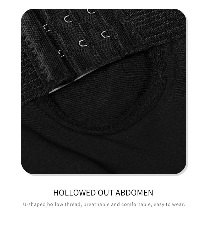 Valantomode | High-Waisted Shaping Shorts with Front Hook and Eye Closure