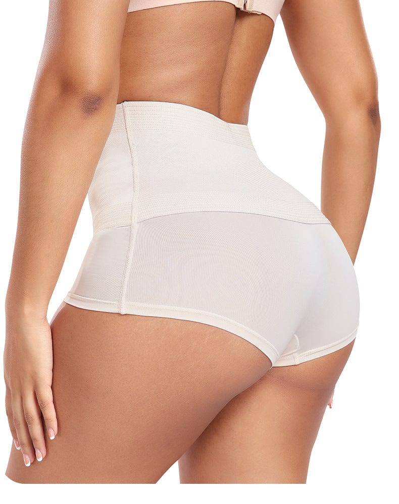 Valantomode | High-Waisted Shaping Shorts with Front Hook and Eye Closure