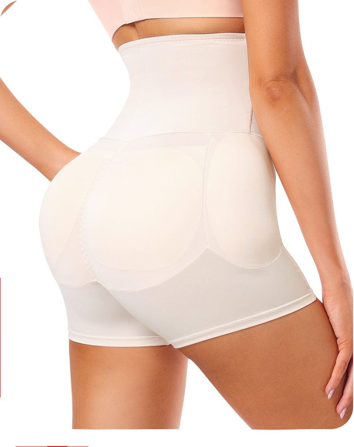 Valantomode | High-Waisted Shaping Shorts with Removable Hip Pads for a Bum Lifting Effect