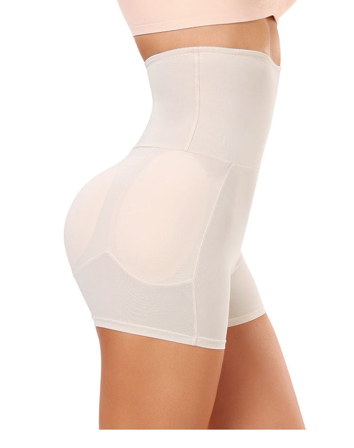 Valantomode | High-Waisted Shaping Shorts with Removable Hip Pads for a Bum Lifting Effect
