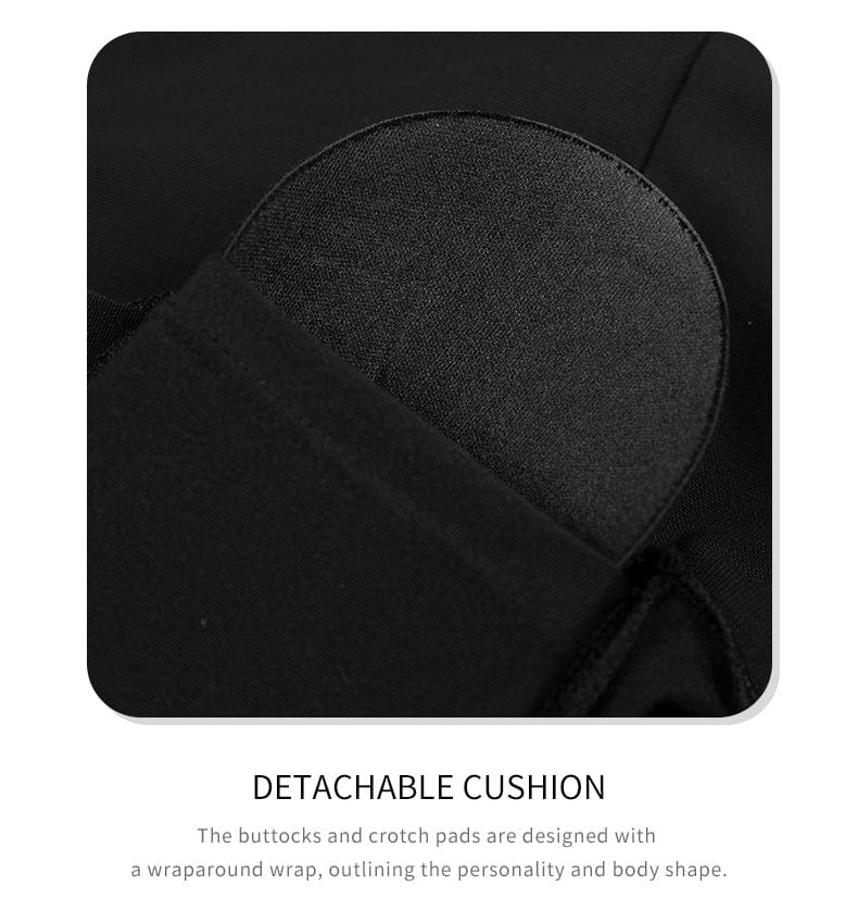 Valantomode | High-Waisted Shaping Shorts with Removable Hip Pads for a Bum Lifting Effect