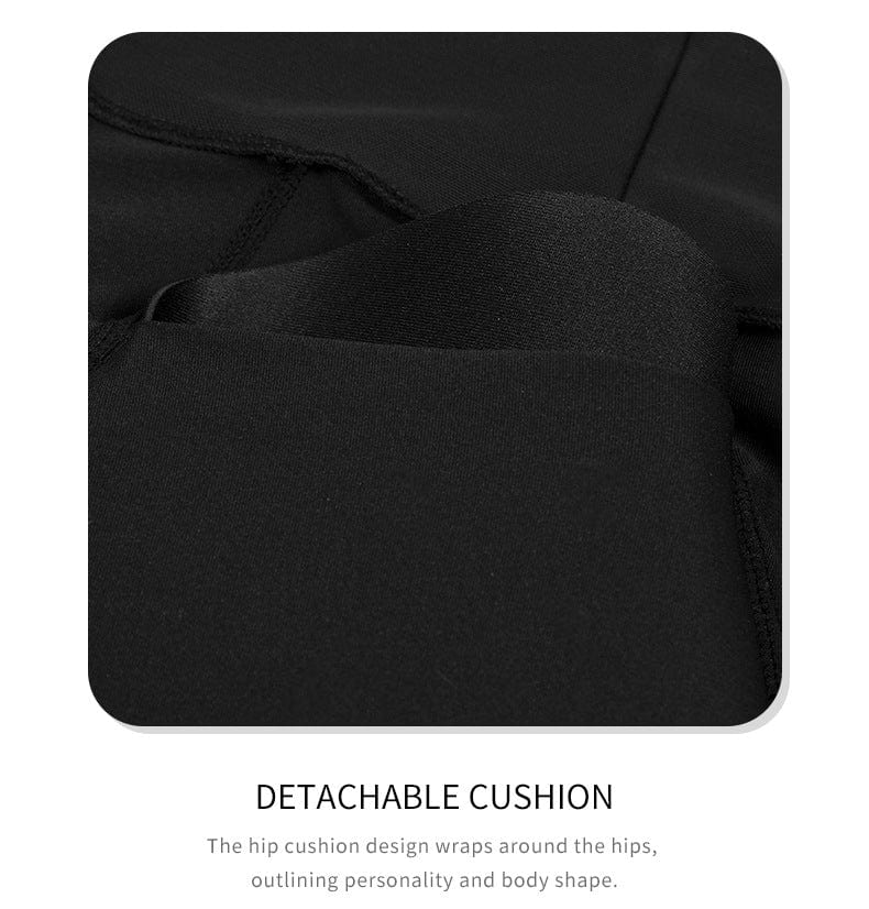 Valantomode | High-Waisted Shaping Shorts with Tummy Control and Removable Hip Pads