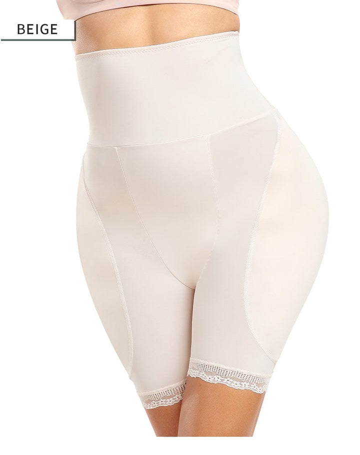 Valantomode | High-Waisted Shaping Shorts with Tummy Control and Removable Hip Pads