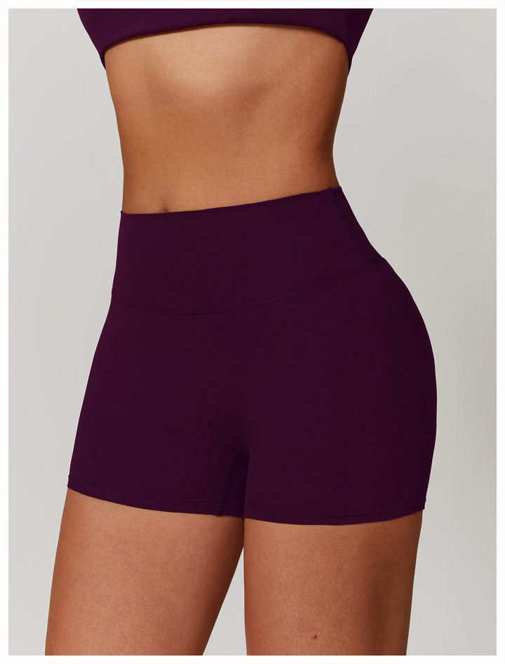 Valantomode | Women's High Waist Hip-Lifting Activewear Shorts for Gym and Sports
