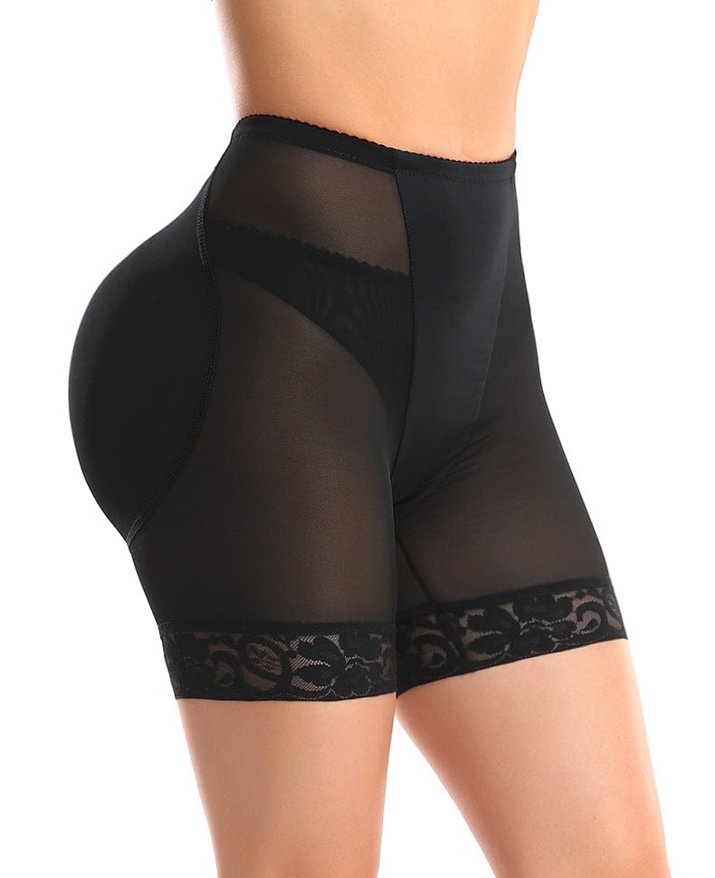 Valantomode | Lace High-Waist Bum Lifter Shaper Shorts with Hip Padding