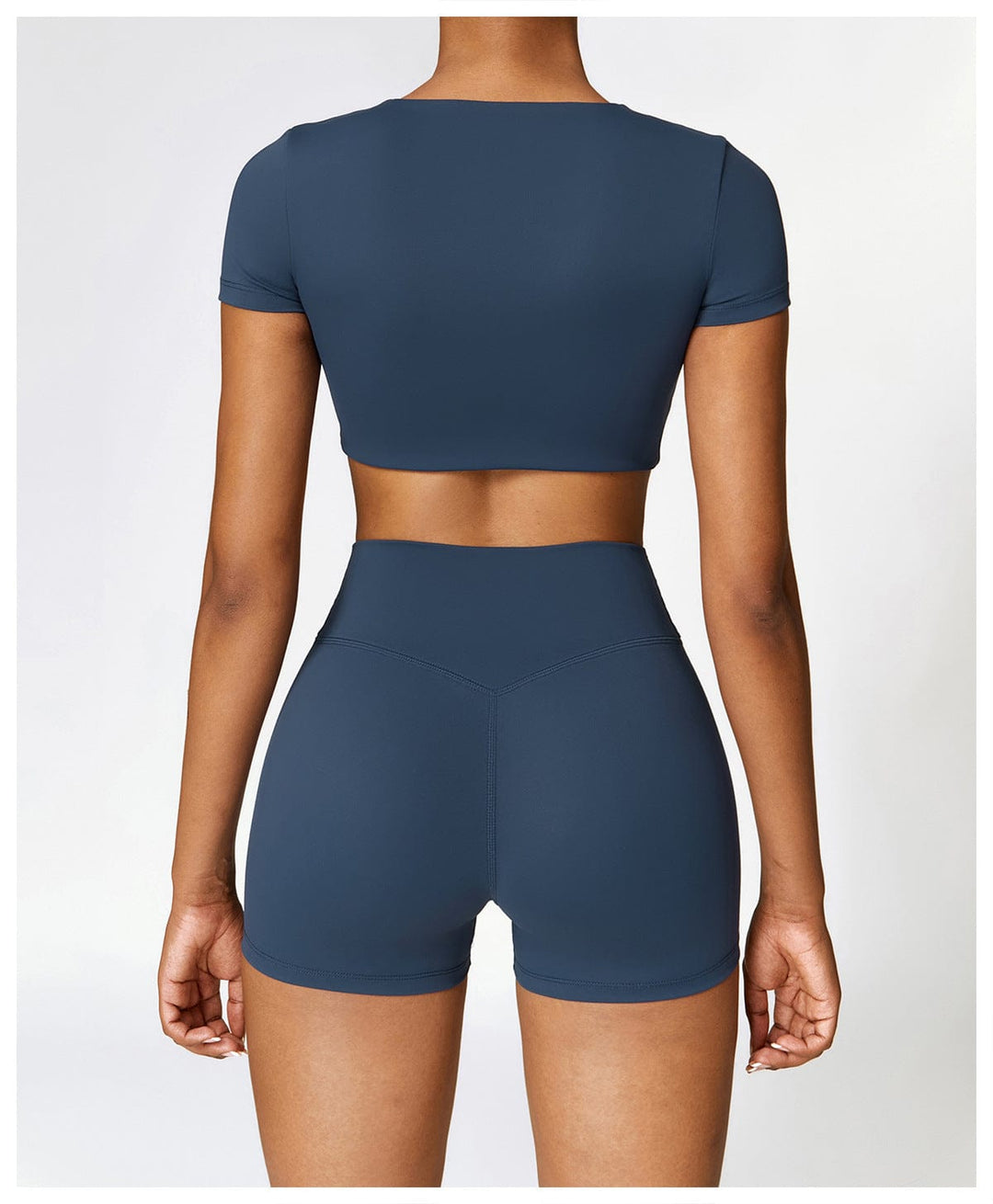 Valantomode | High-Waisted Seamless Fitness Shorts for Women - Booty-Lifting, Squat-Proof Workout Shorts