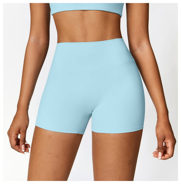 Valantomode | High-Waisted Seamless Fitness Shorts for Women - Booty-Lifting, Squat-Proof Workout Shorts