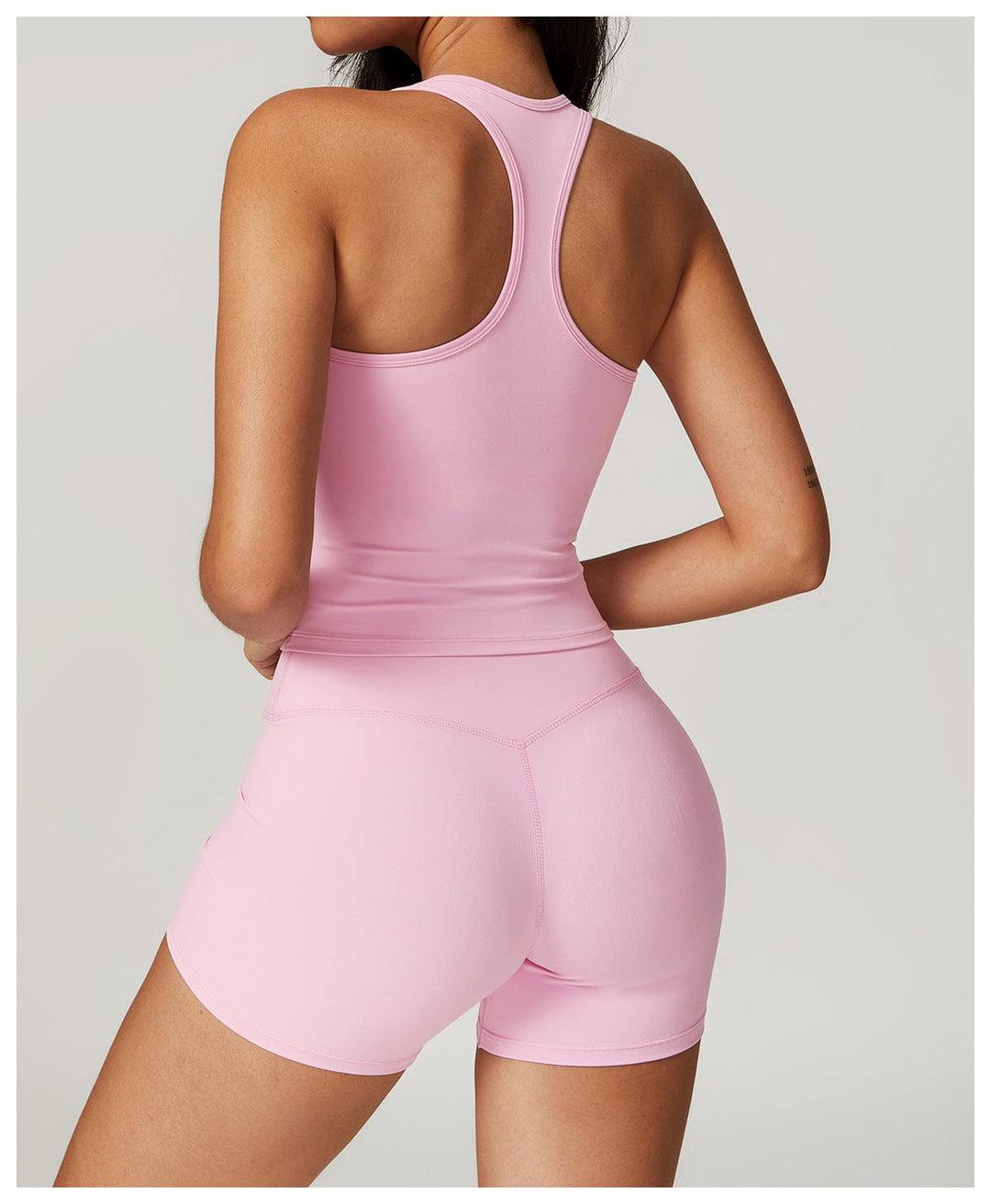 Valantomode | High-Waisted Seamless Fitness Shorts for Women - Booty-Lifting, Squat-Proof Workout Shorts
