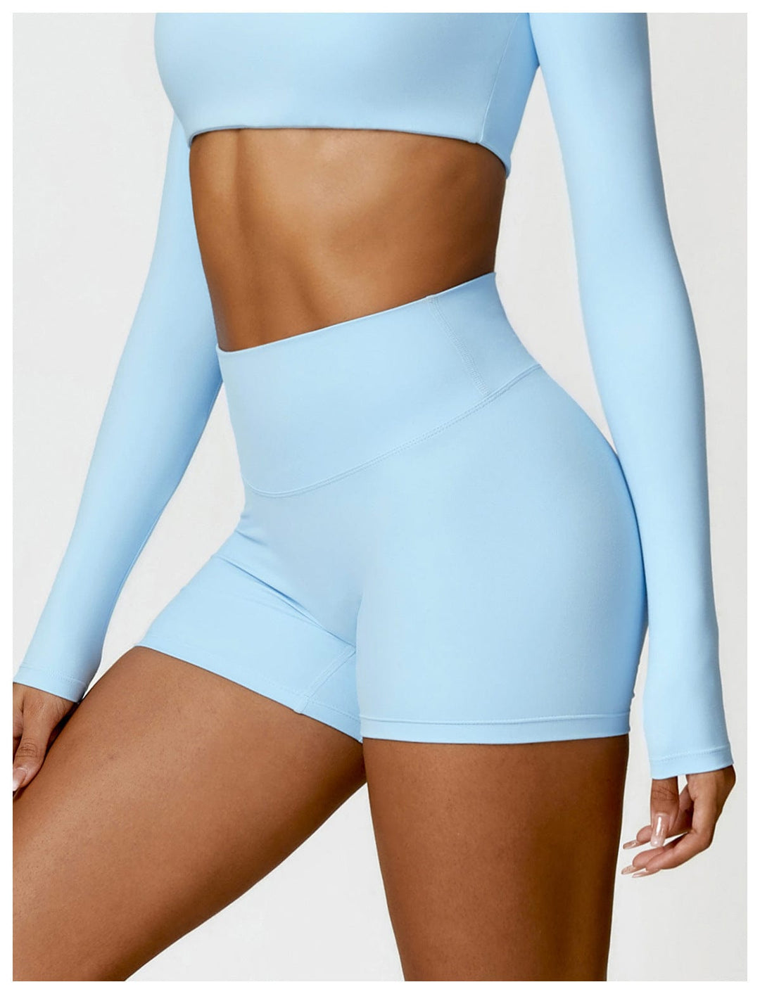 Valantomode | Women's High Waist Hip-Lifting Activewear Shorts for Gym and Sports