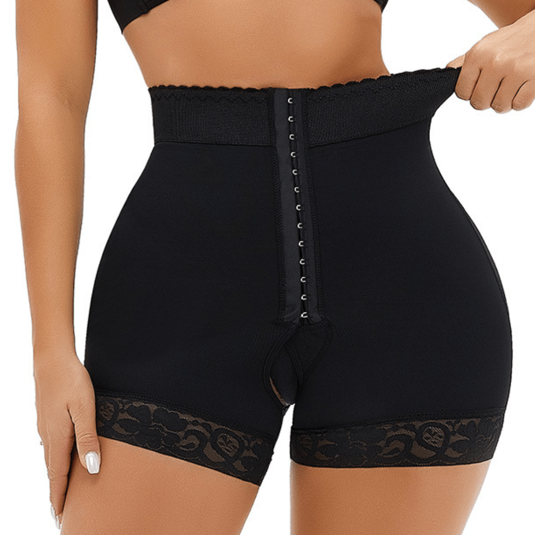 Valantomode | Hook and Eye Closure Waist Trainer and Hip Lifting Shaper Shorts