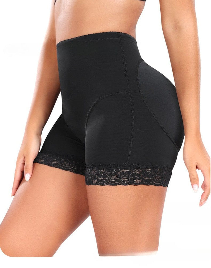 Valantomode | Lace Waist Trainer Shaper Shorts with Side Buckle Fastening