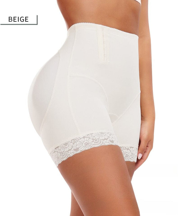 Valantomode | Lace Waist Trainer Shaper Shorts with Side Buckle Fastening