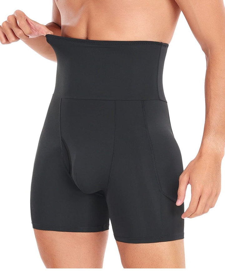 Valantomode | Men's High-Waisted Compression Shorts for Tummy Control and Hip Enhancement