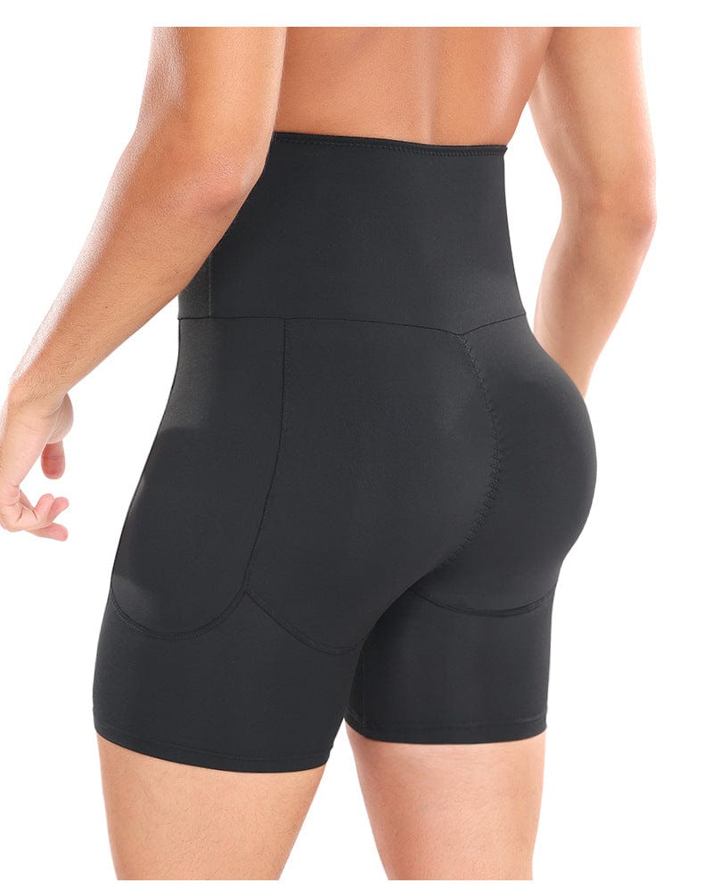Valantomode | Men's High-Waisted Compression Shorts for Tummy Control and Hip Enhancement
