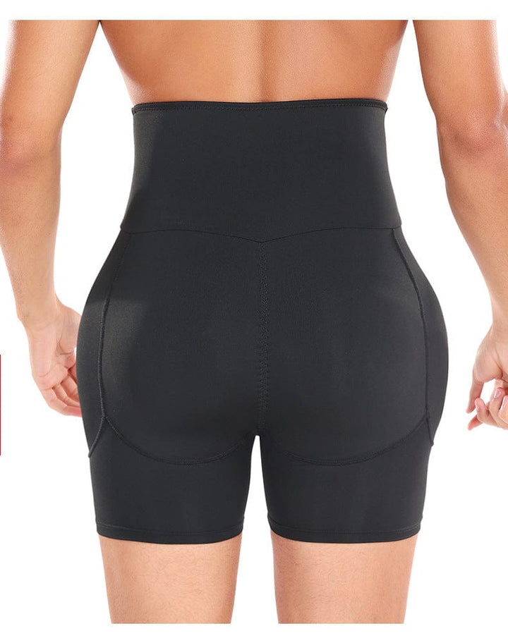 Valantomode | Men's High-Waisted Compression Shorts for Tummy Control and Hip Enhancement