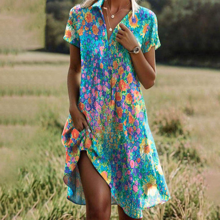 Valantomode | Stylish Bohemian Dress for Effortless Summer Fashion