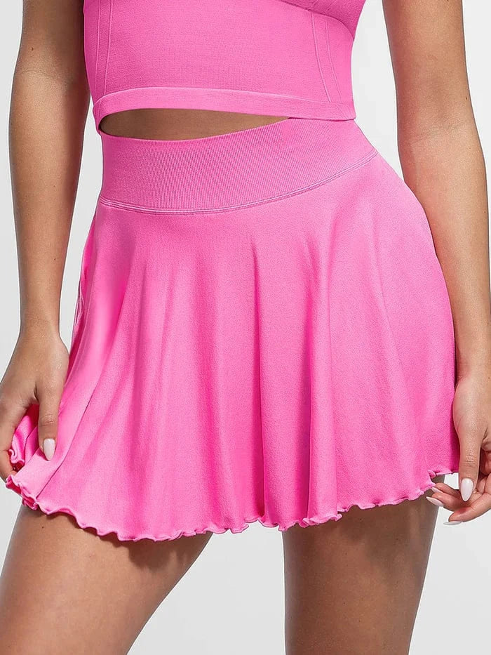 Valantomode | Women's Tennis Skirt with Built-In Shorts and Pockets for Active Wear