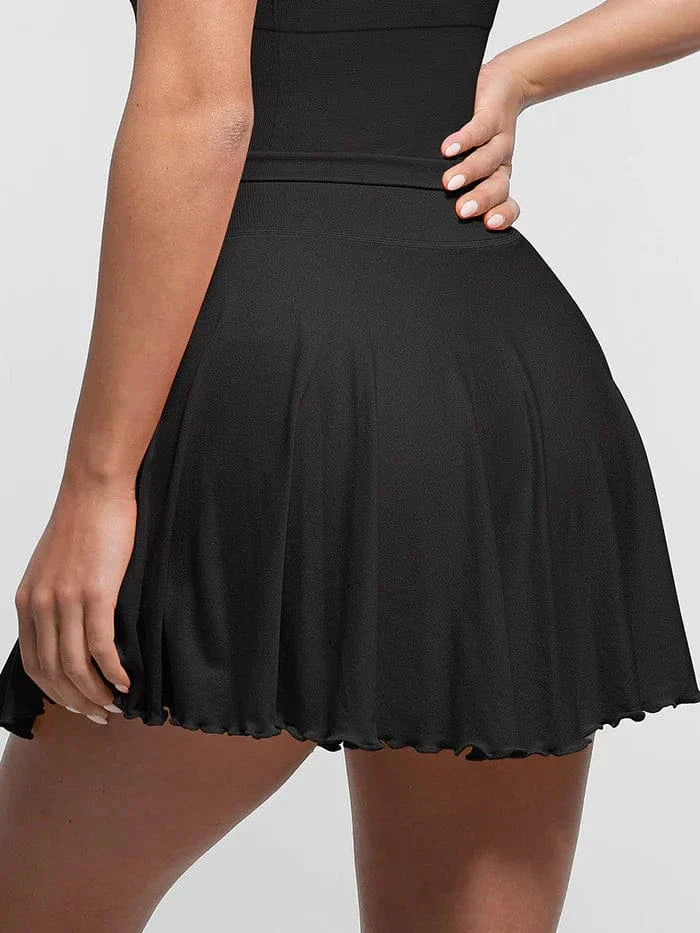 Valantomode | Women's Tennis Skirt with Built-In Shorts and Pockets for Active Wear