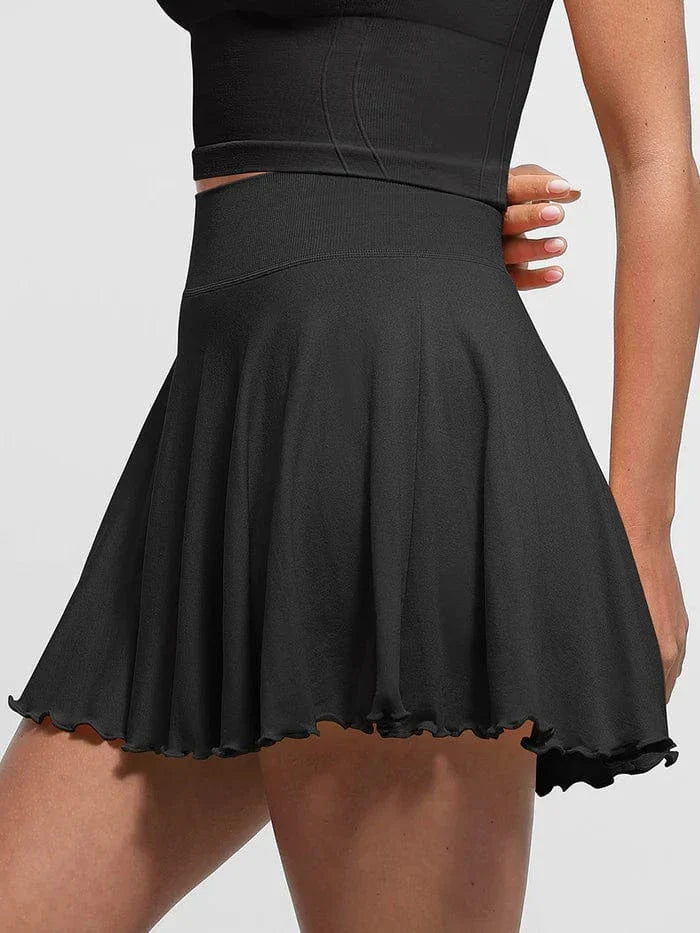 Valantomode | Women's Tennis Skirt with Built-In Shorts and Pockets for Active Wear