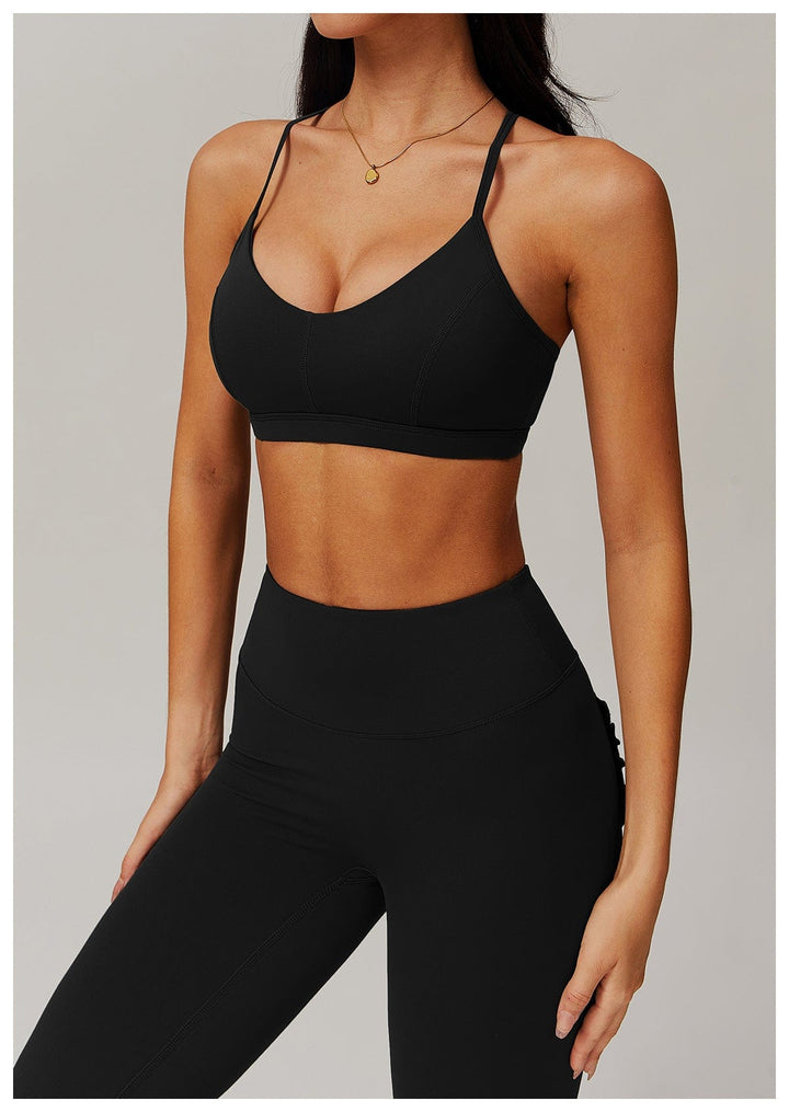 Valantomode | Women's High-Support Sports Bra with Removable Padding