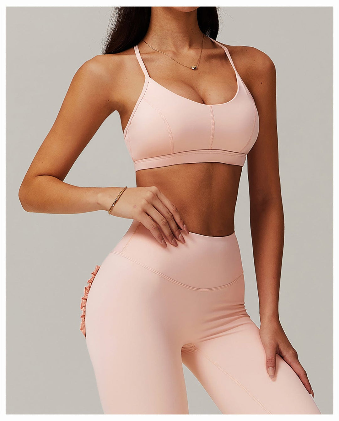 Valantomode | Women's High-Support Sports Bra with Removable Padding