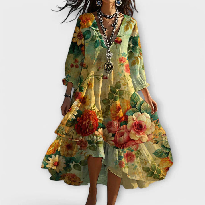 Valantomode | Effortless Bohemian Style Dress for Casual Days