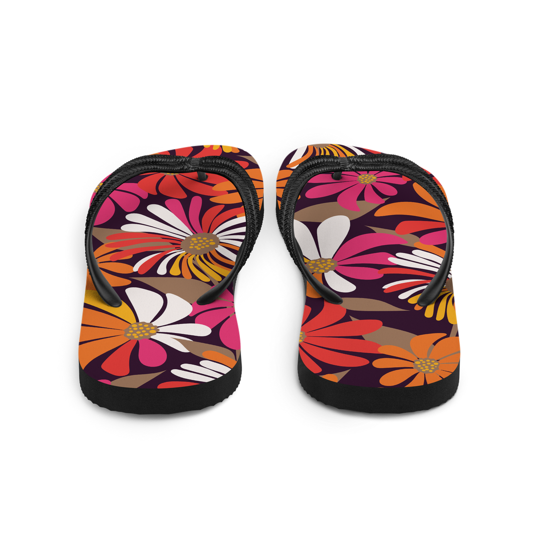Valantomode | Women's Petal Groove Cushioned Flip-Flops