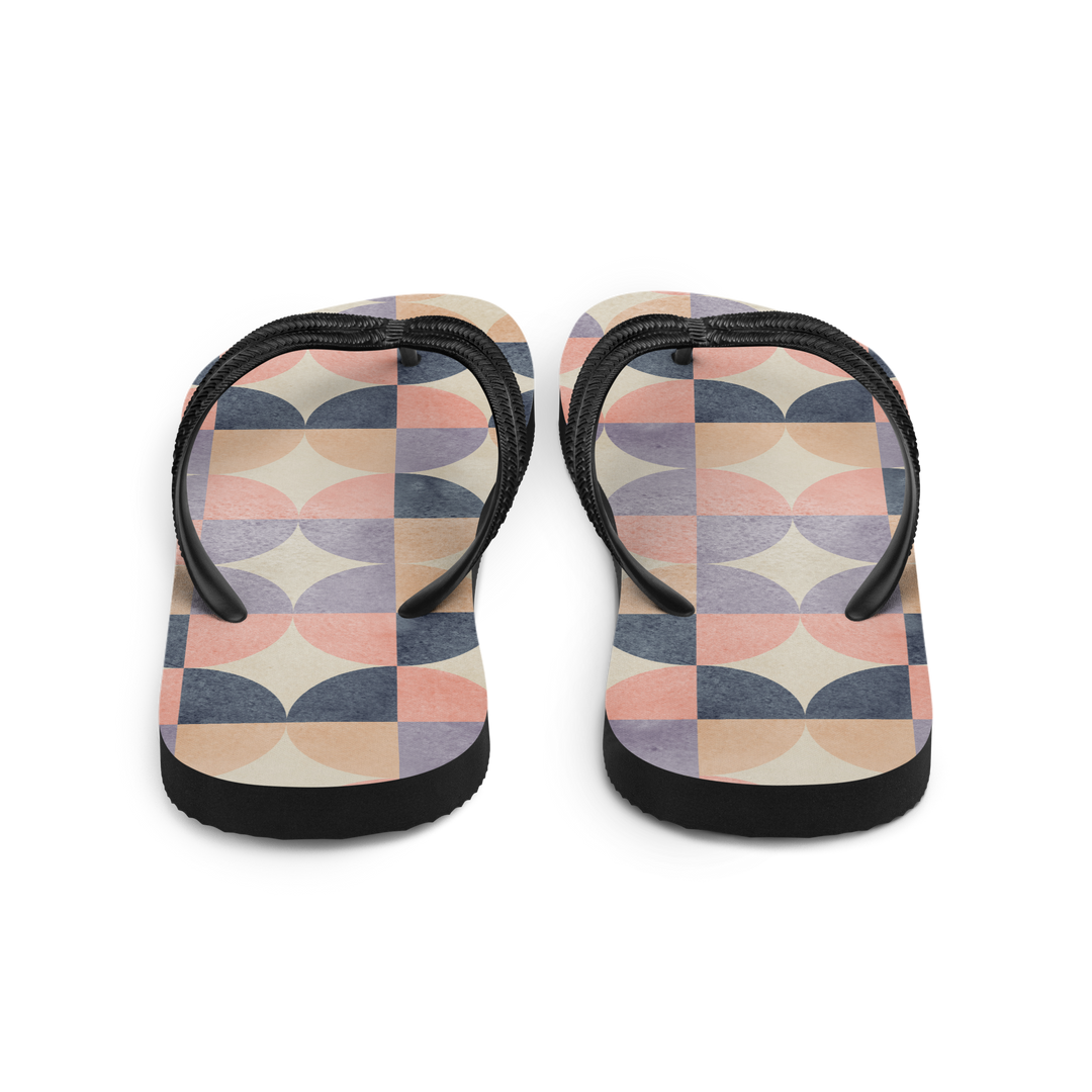 Valantomode | Women's Retro Garden Flip-Flops - Cushioned Sandals