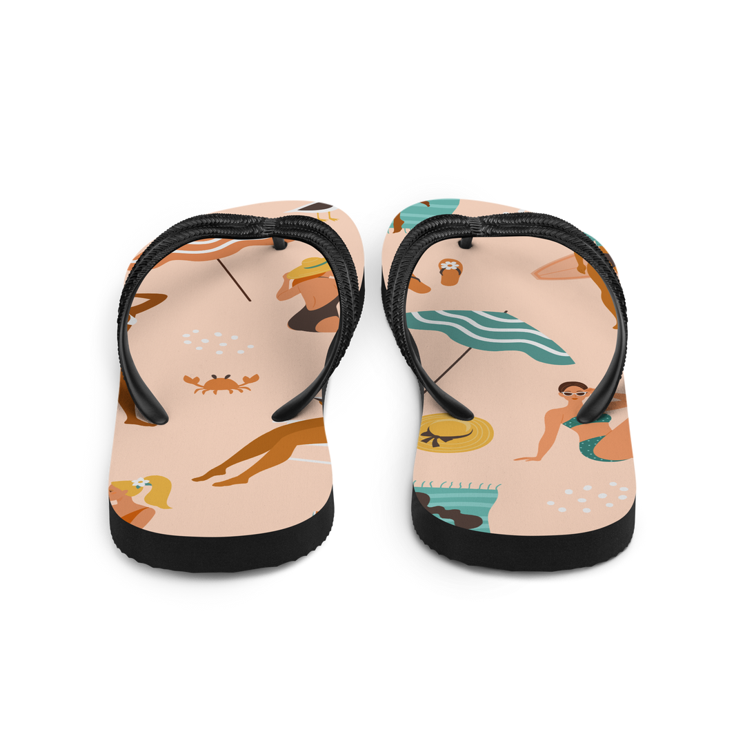 Valantomode | Women's Beach Flip-Flops — Cushioned Non-Slip Sandals