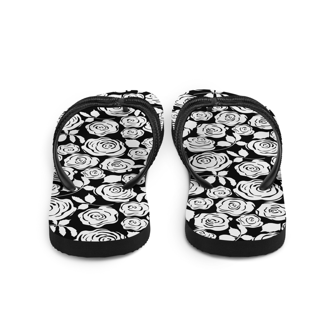 Valantomode | Women's Moon Blossom Floral Flip-Flops - Comfort Sandals