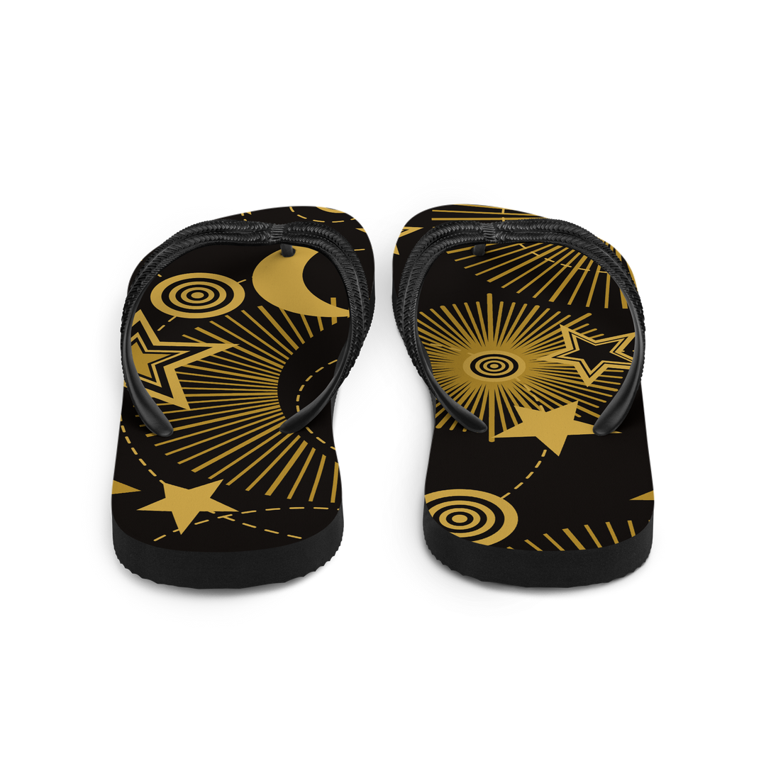 Valantomode | Women's Starlight Eclipse Metallic Flip-Flops