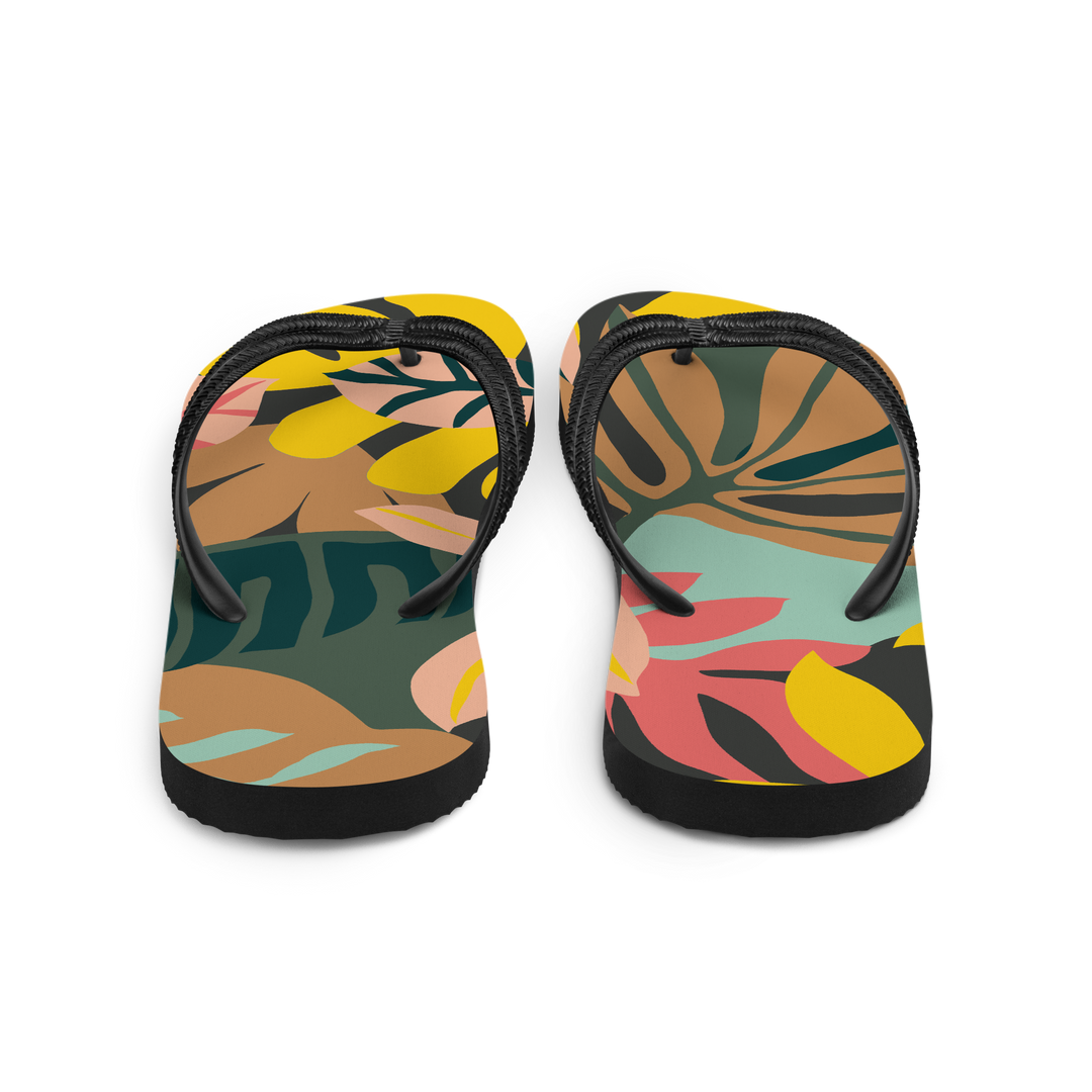 Valantomode | Women's Tropical Beach Flip-Flops - Arch Support