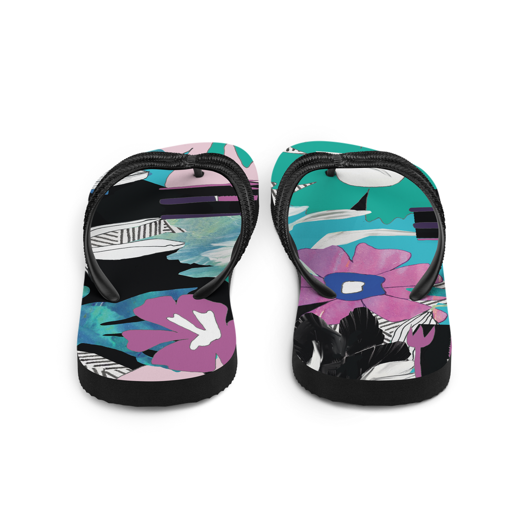 Valantomode | Women's Tropical Prism Beach Flip-Flops