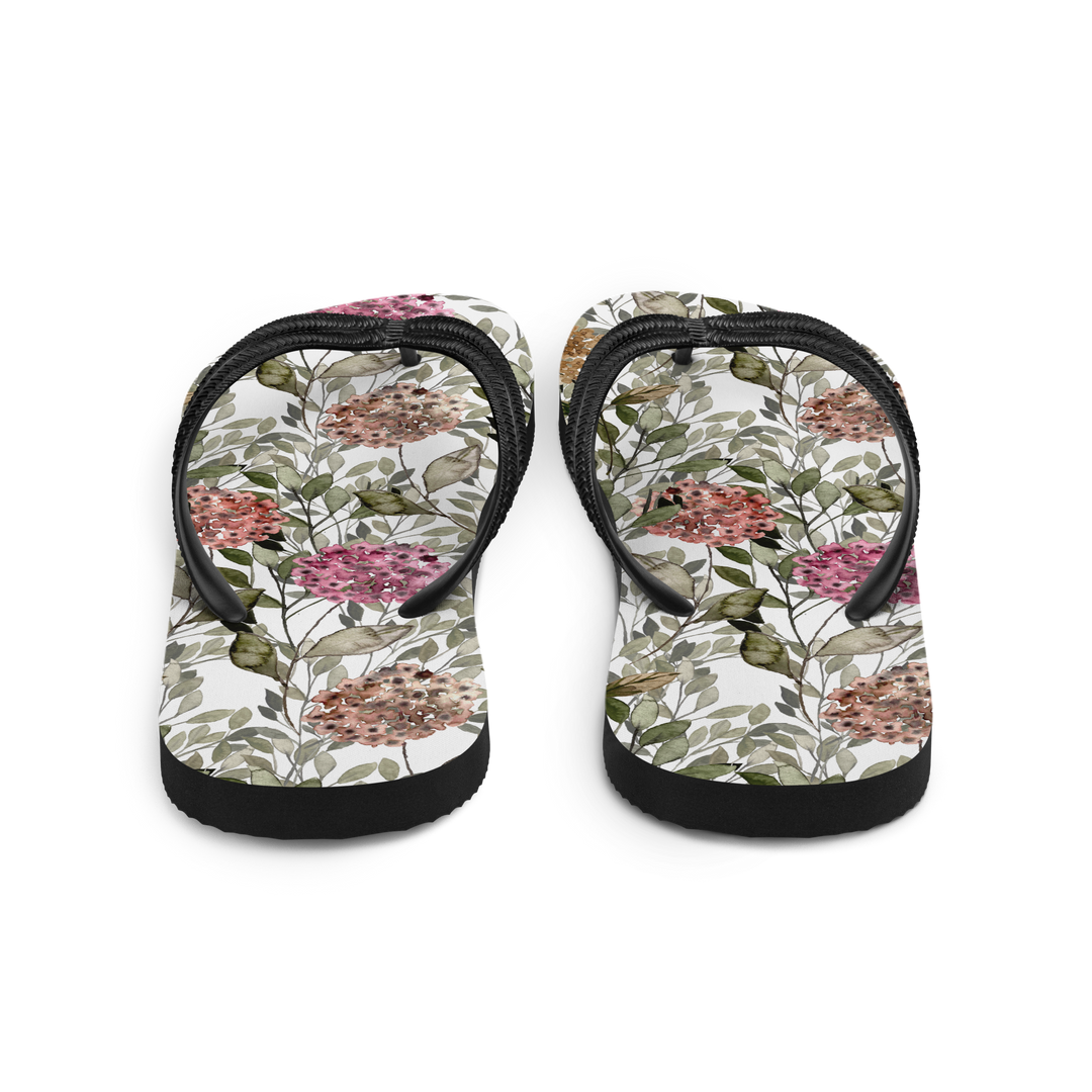 Valantomode | Women's Floral Flip-Flops - Cushioned Beach Sandals