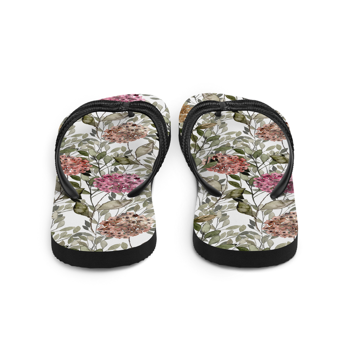 Valantomode | Women's Floral Flip-Flops - Cushioned Beach Sandals
