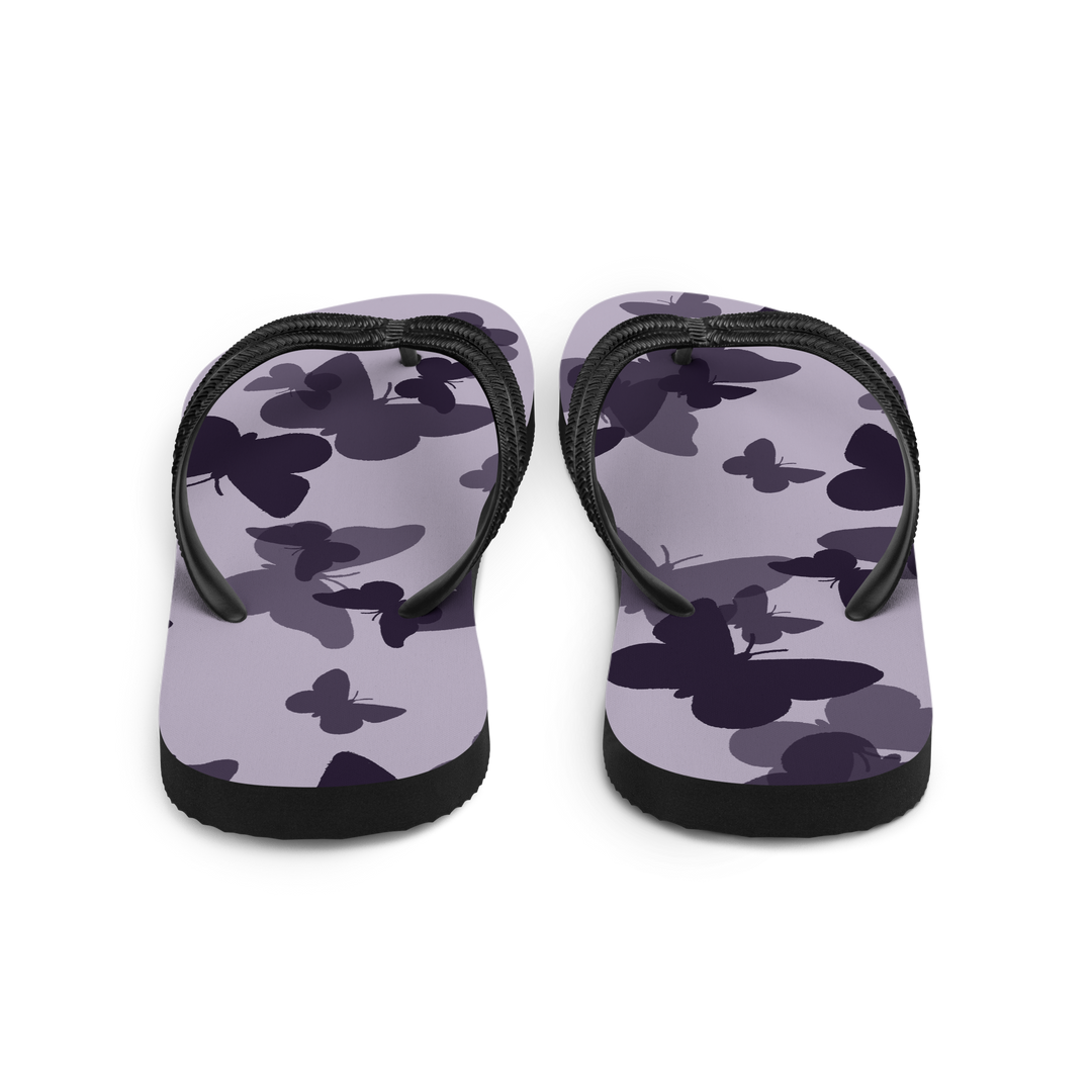 Valantomode | Violet Flutter Flip-Flops for Women - Beach Sandals